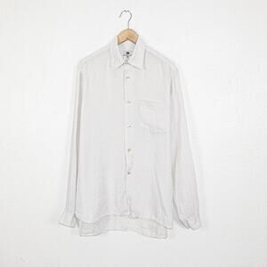 DRIES VAN NOTEN $560 100% Linen Button up shirt size 48